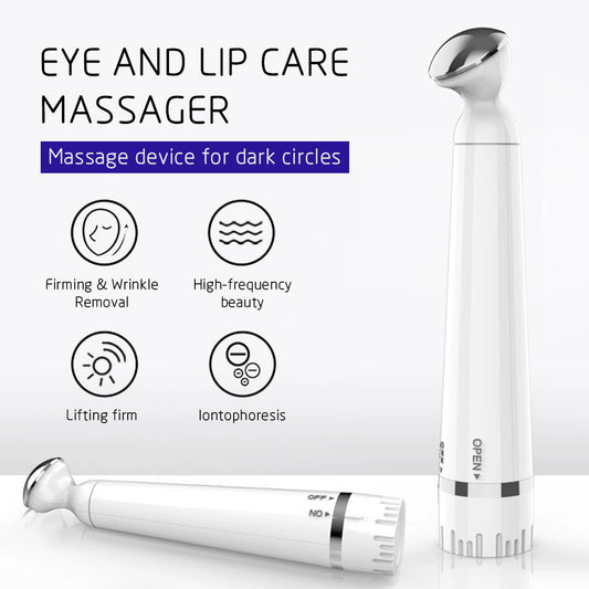 Eye Massager Facial Massager Rechargeable Skin Lifting Machine For Relax Eye Dark Circles, Eye Bags, Wrinkles, Puffiness Under Eyes, White