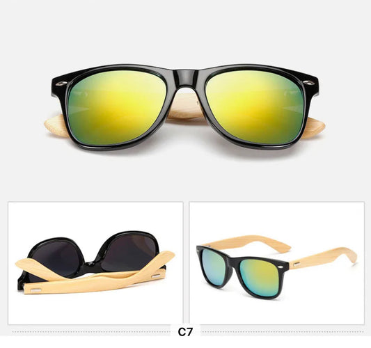 High Quality Bamboo Fashion Sunglasses - Unisex